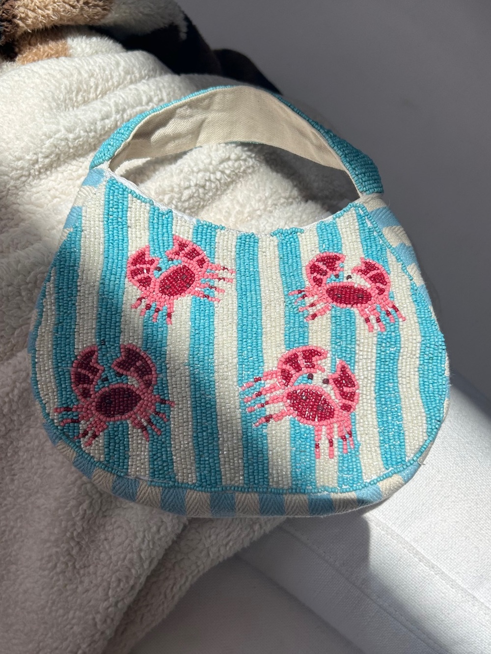 SummerBeaded Crab purse